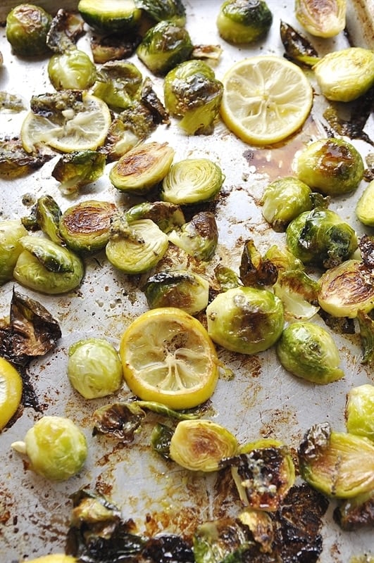 Lemon Roasted Brussels Sprouts