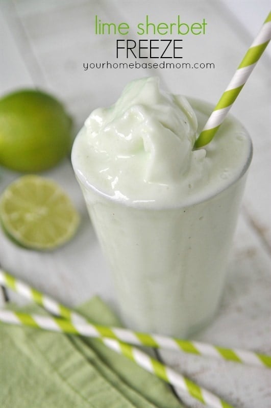 Lime Sherbet Freeze