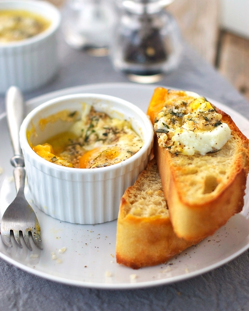 Parmesan Baked Eggs