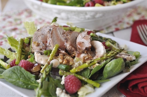 Pomegranate Pork Tenderloin Salad