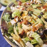 bowl of tex mex chicken salad