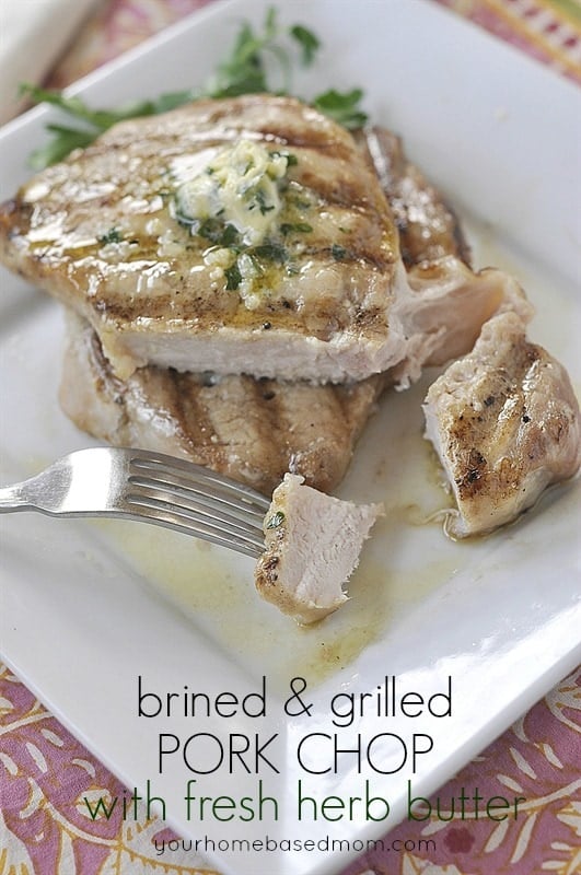 Pork Brine Grilled Pork Chops