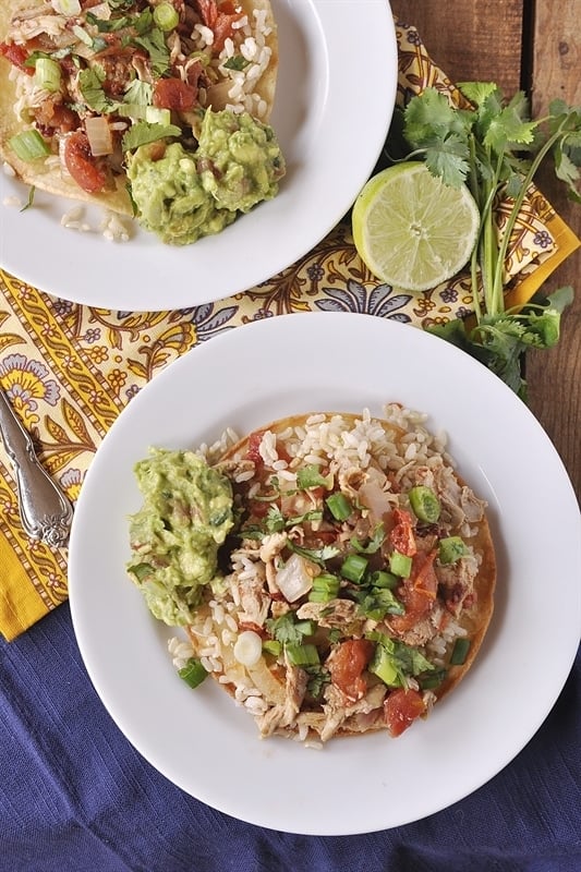 Chicken Tinga Tostada