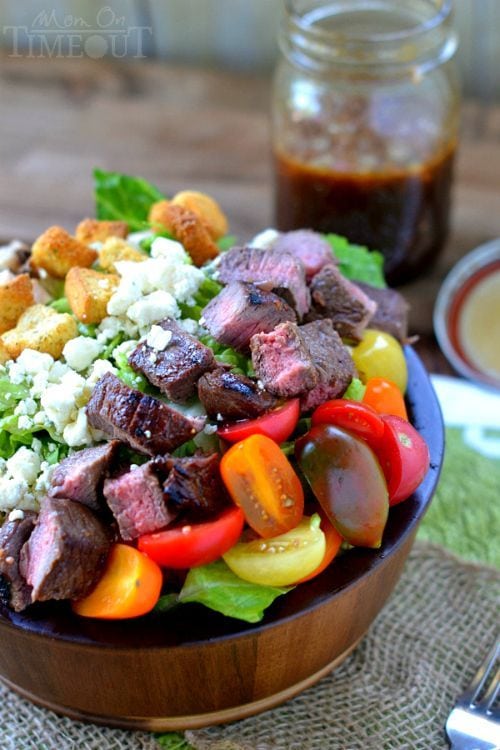 Balsamic Honey Grilled Steak Salad and Vinaigrette