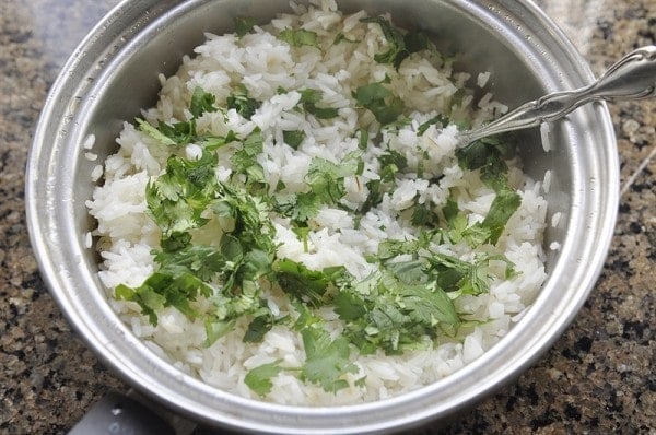 Lime cilantro rice