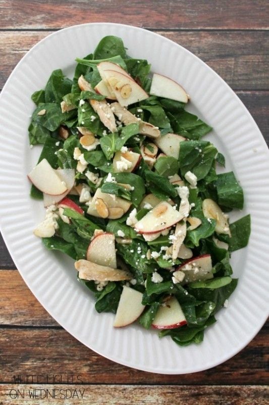 Spinach, Apple & Chicken Salad