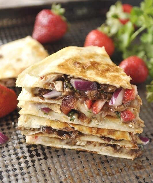 stack of quesadillas