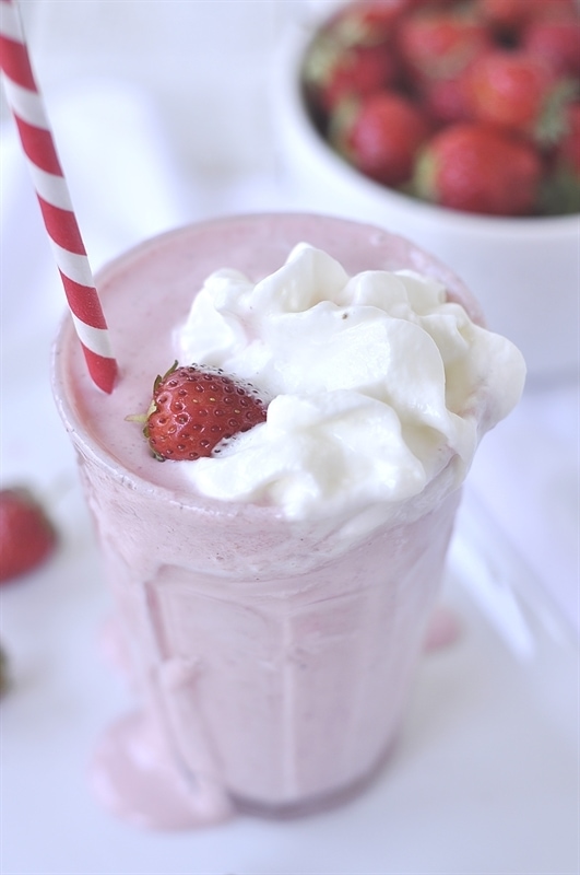 Fresh Strawberry Milkshake