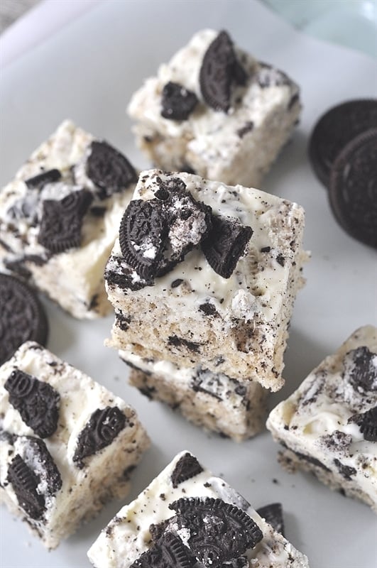 Cookies and Cream Rice Krispie Treats