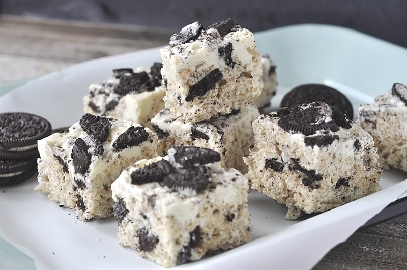 Cookies and Cream Rice Krispie Treats