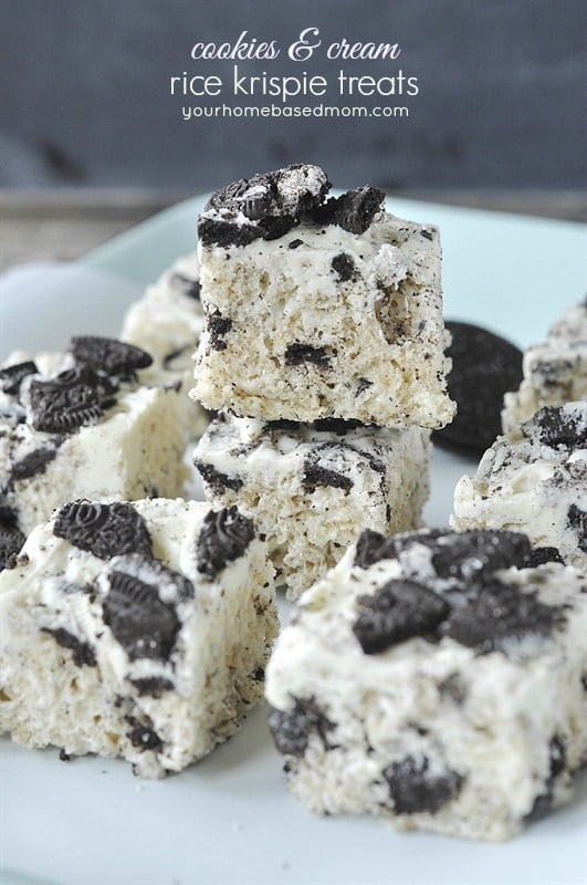 Cookies and Cream Rice Krispie Treats