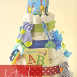 storybook themed diaper cake