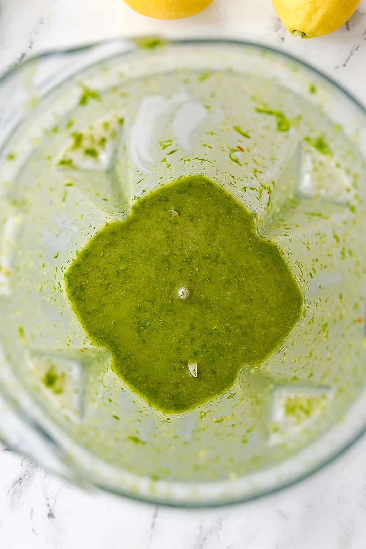 cilantro dressing in blender