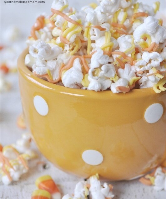 White Chocolate Candy Corn Popcorn by Leigh Anne Wilkes