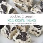 Cookies og creme Rice Krispie Treats