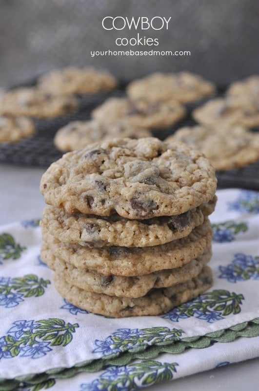 Cowboy Cookies - soft, chewy chocolate chip oatmeal cookie