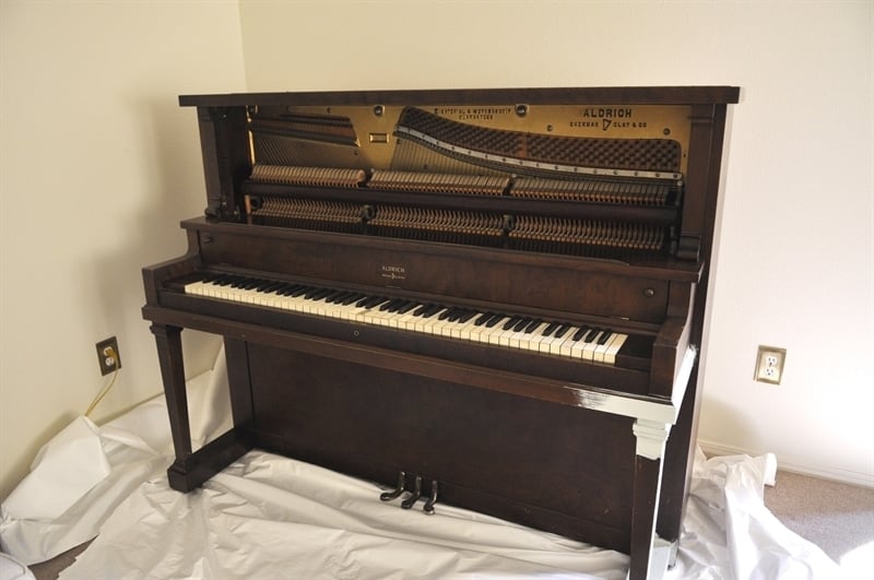 How to Paint a piano with chalkpaint