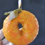 pumpkin donut with sprinkles