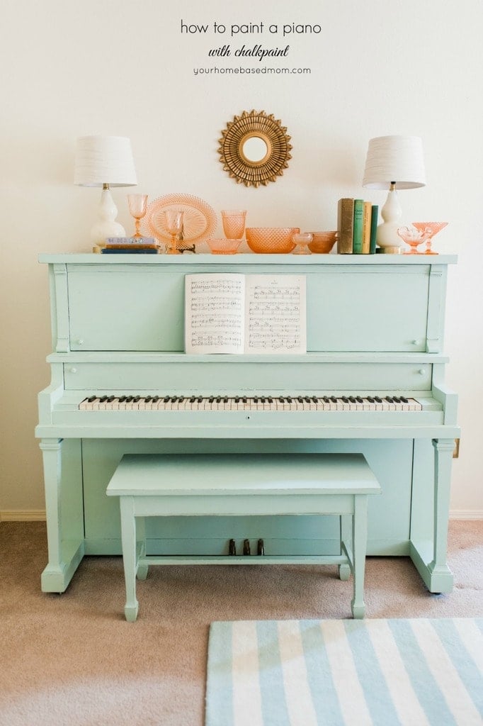 how to paint a piano with chalkpaint