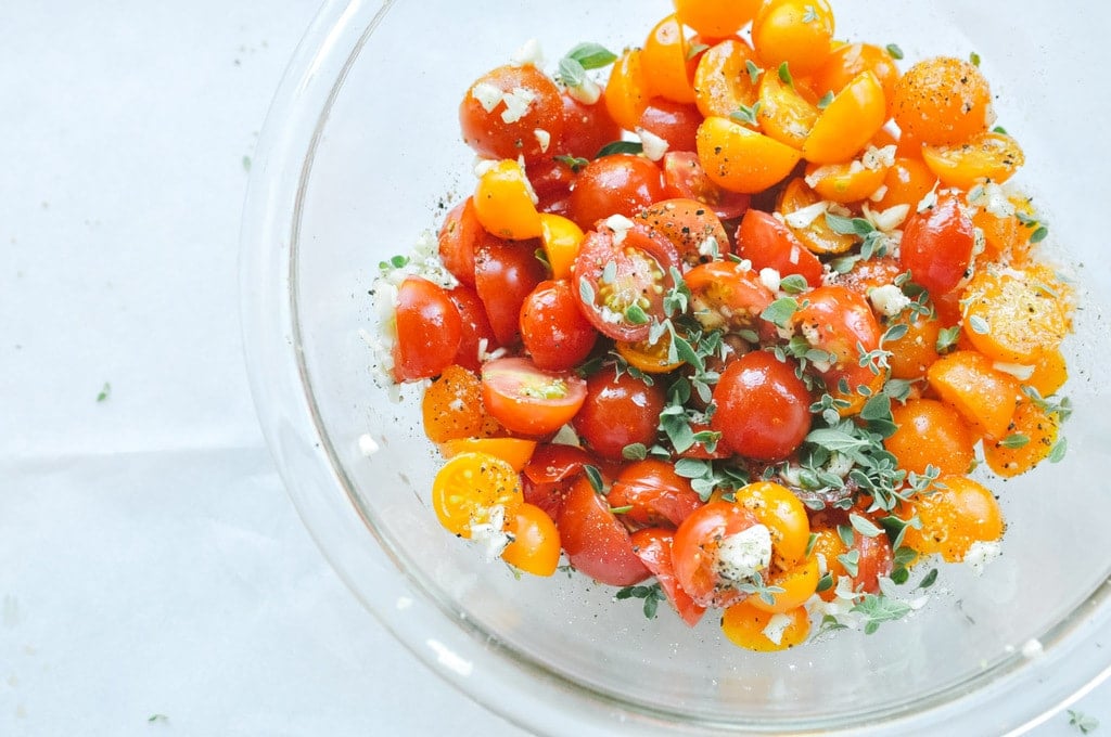 cherry tomatoes in a bowl 