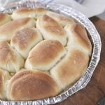 pan of parkerhouse rolls