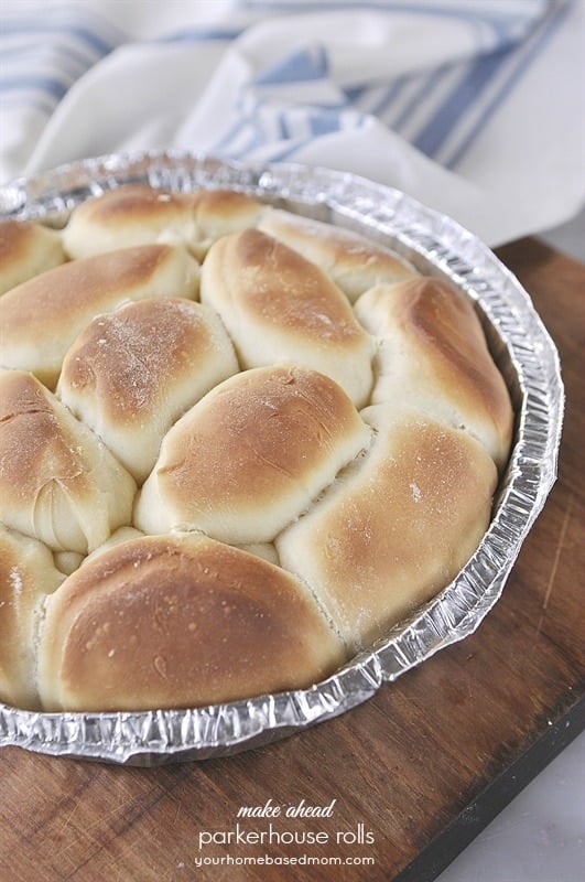 Make Ahead Parkerhouse Rolls - perfect for the holidays!