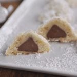 snowball cookie on a plate