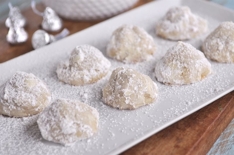 tray of Snowball Cookies