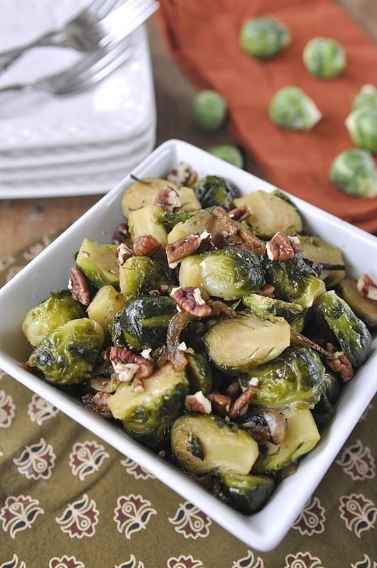 Brussel Sprouts with Pecans