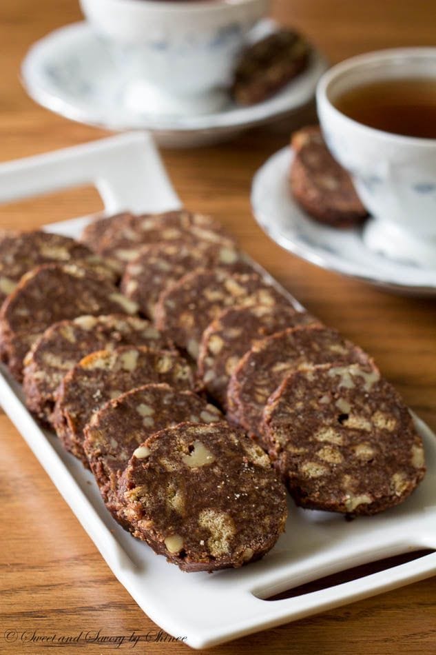 No-Bake Chocolate Salami Cookies