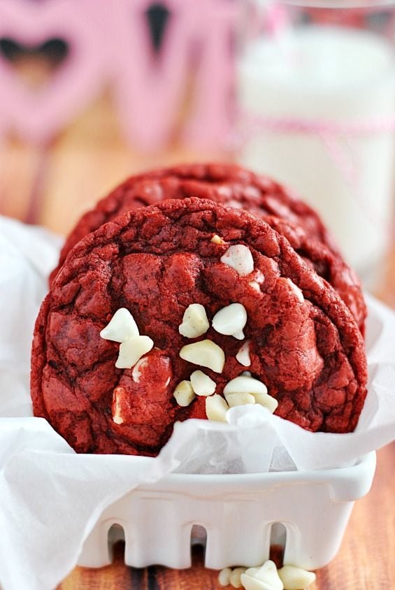 Red Velvet Macadamia Nut Cookies