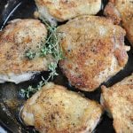 crispy pan fried chicken a cast iron pan
