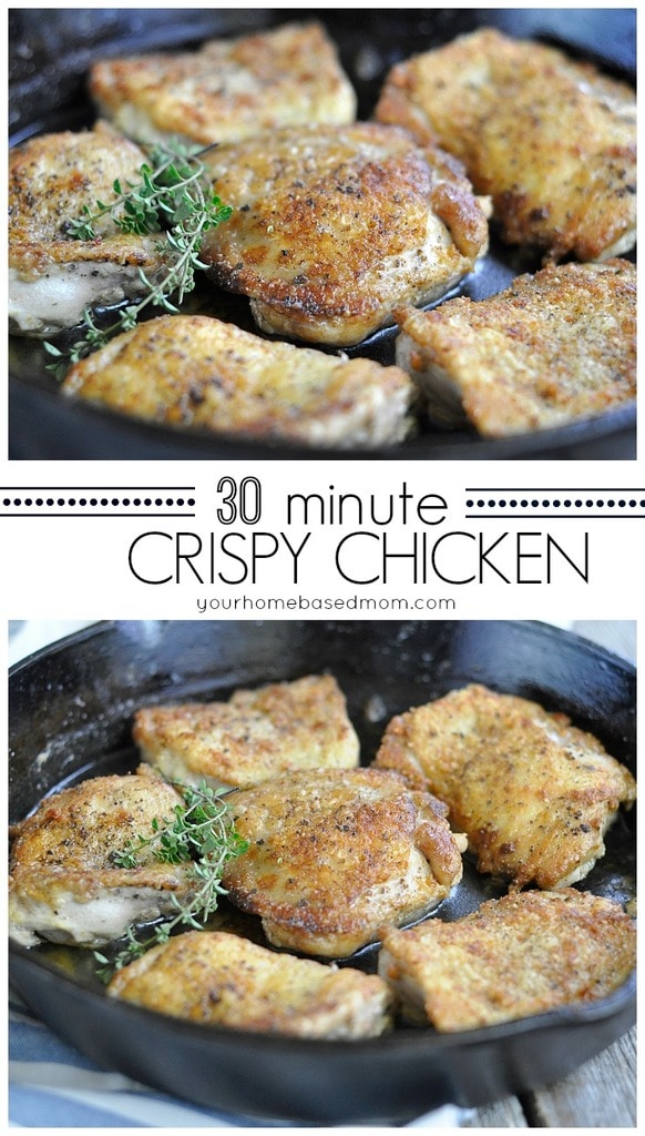 30 Minute Crispy Chicken - Your Homebased Mom