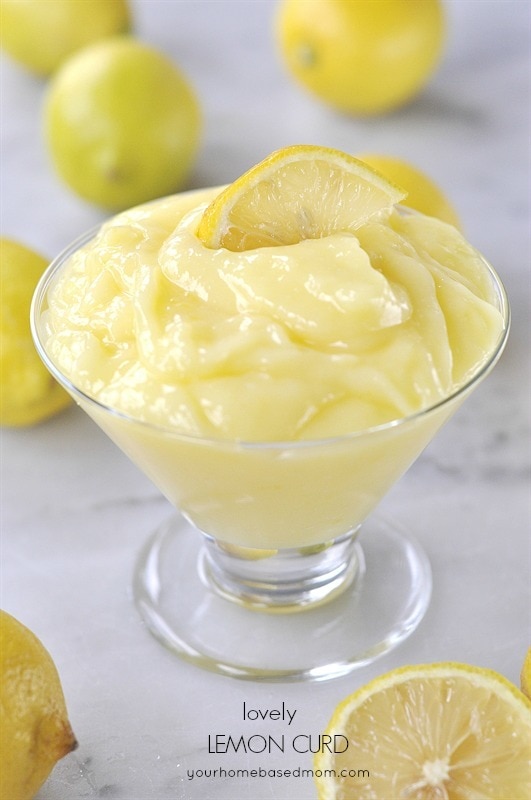 bowl of lemon curd