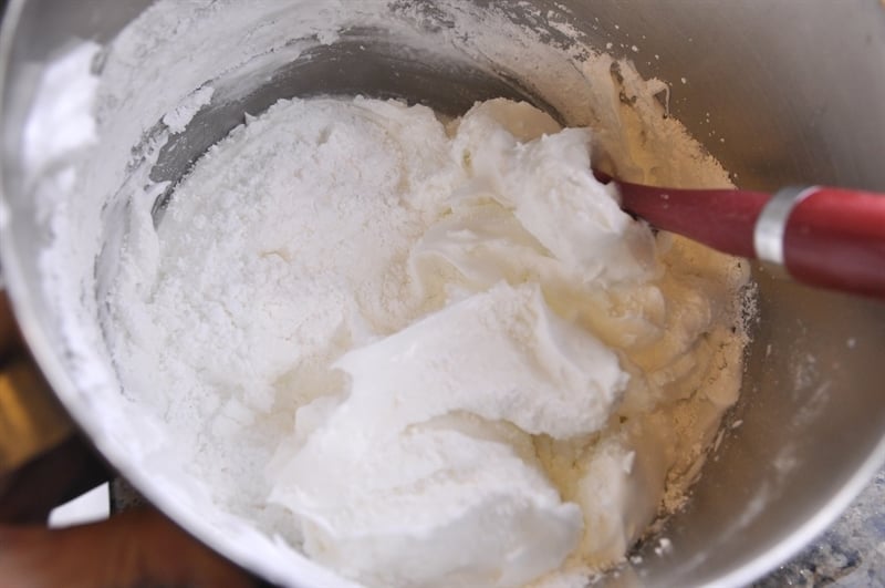 Meringue cookie batter