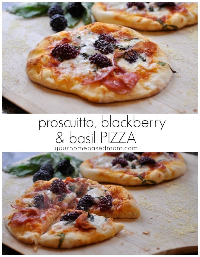 Proscuitto, Blackberry & Basil Pizza