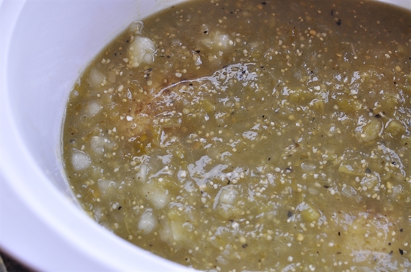 slow cooker chicken chile verde