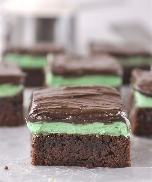 byu mint brownies with green frosting