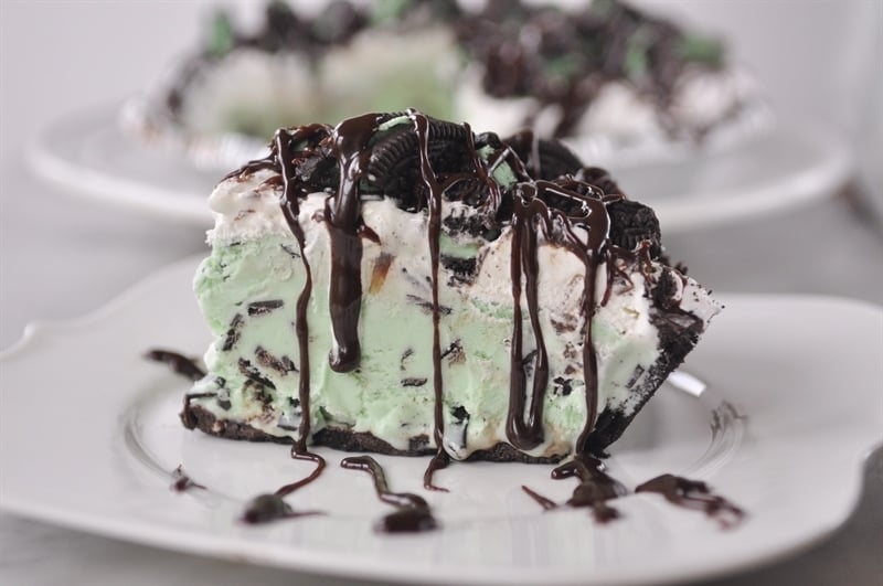 Grasshopper Ice Cream Pie