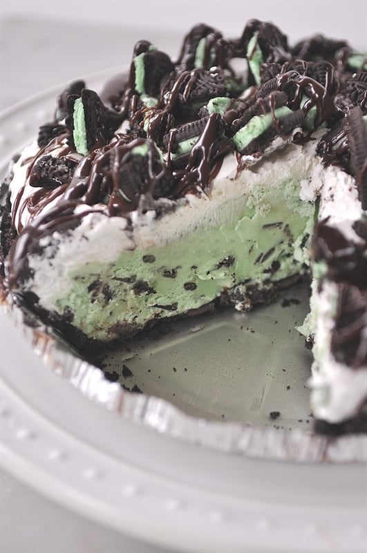 Grasshopper Ice Cream Pie