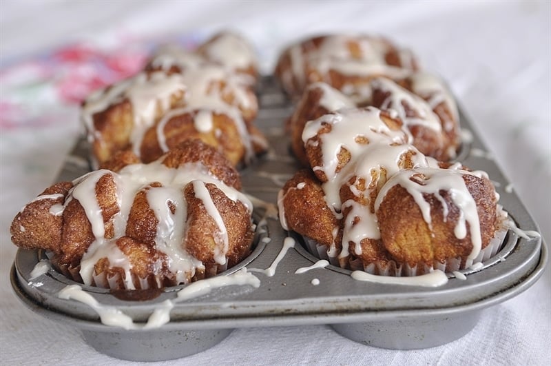 pan of mini monkey bread