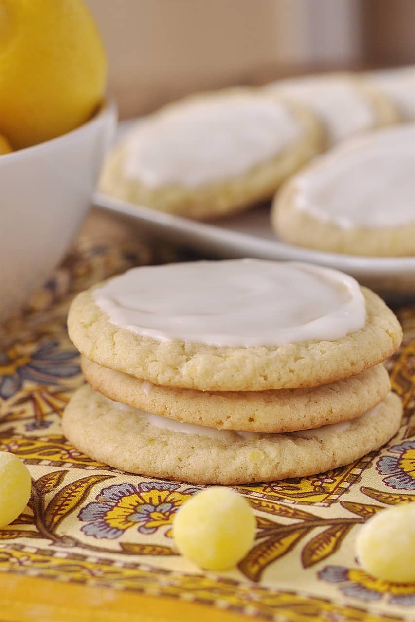 STACK OF LEMON COOKIES