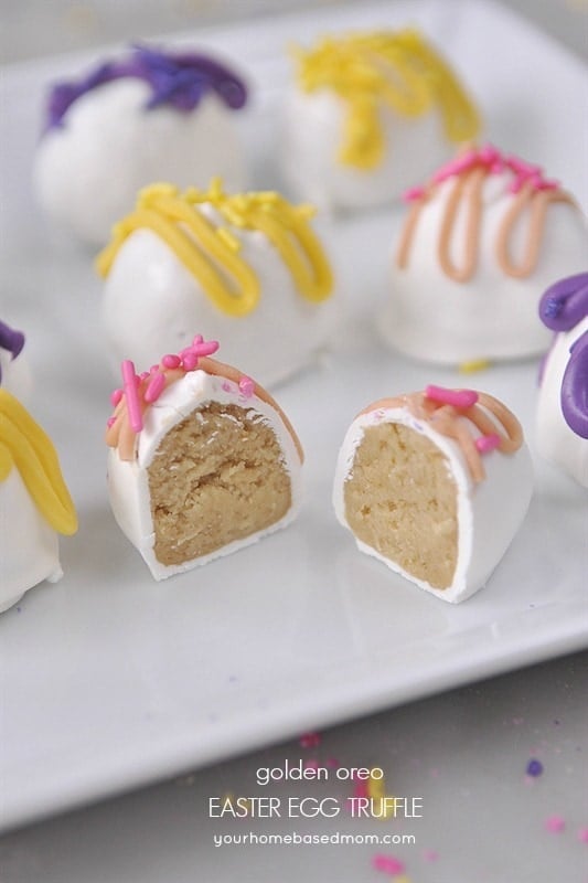 Golden Oreo Easter Egg Truffles