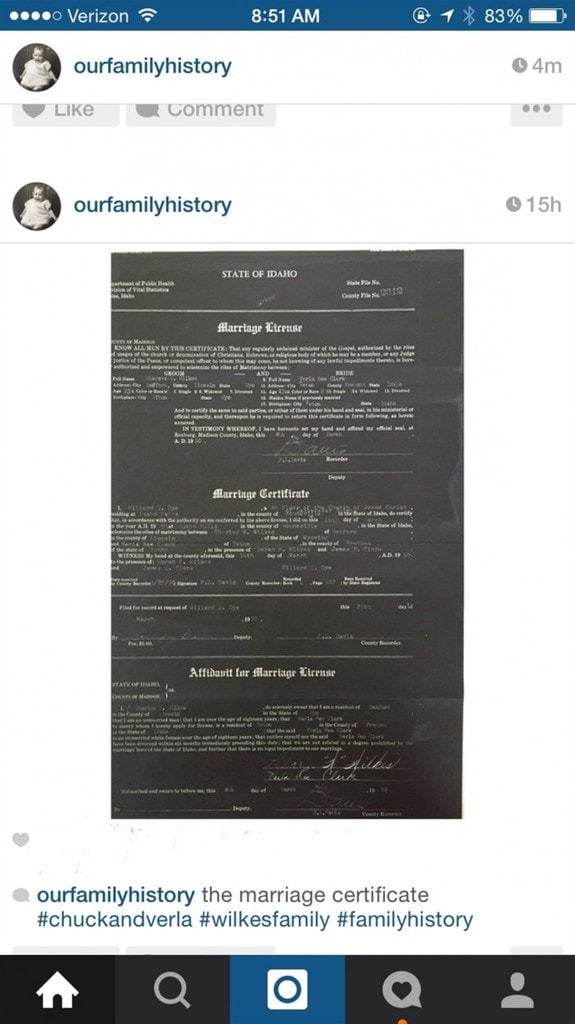 Marriage Certificate
