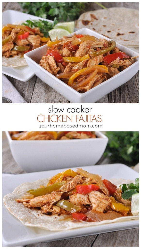slow cooker chicken fajitas - easy and delicious
