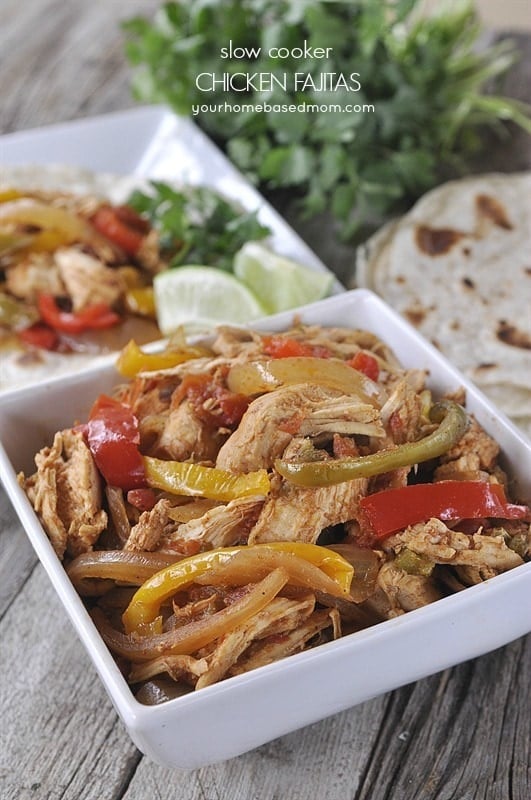 slow cooker chicken fajitas