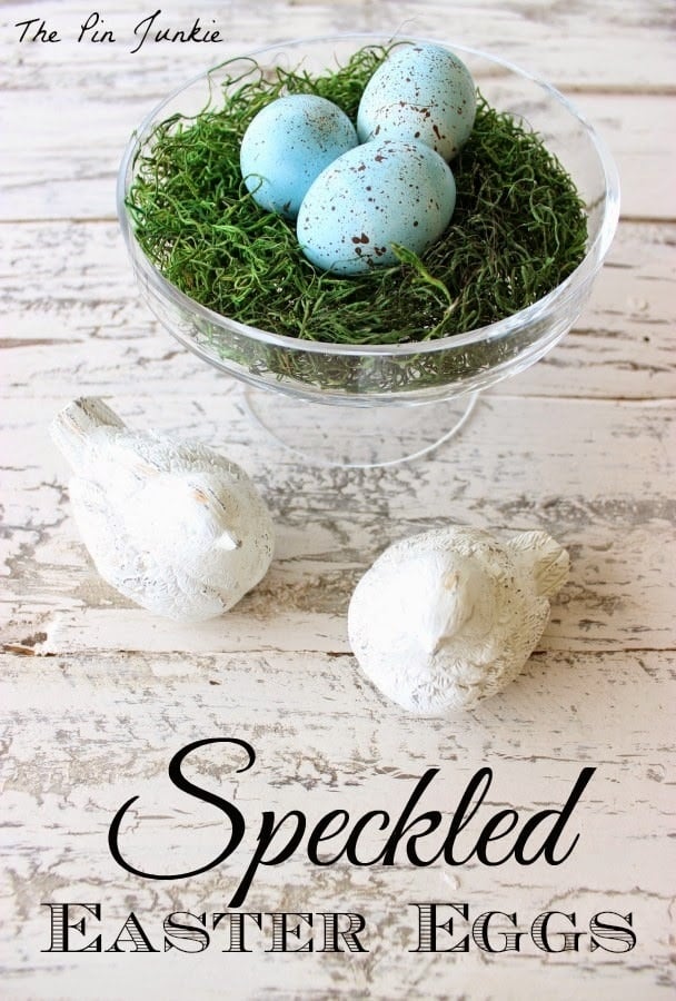 speckled easter eggs