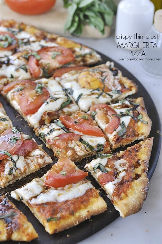 Thin Crust Margherita Pizza