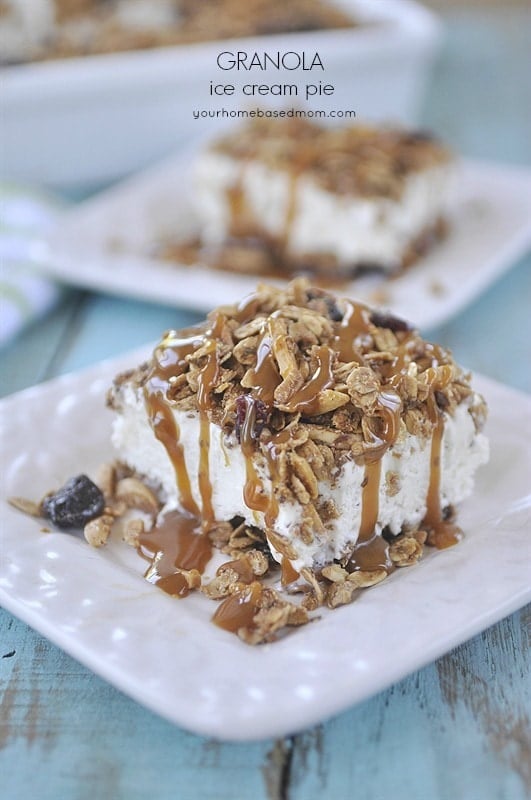 Granola Ice Cream Pie Your Homebased Mom
