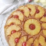 pineapple upside down cake with cherries